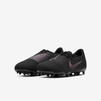 Nike Jr. Phantom Venom Academy FG - Nagyobb Gyerek Focicipő - Fekete/Fekete